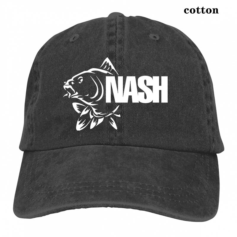 Carp Fish Tackle Angling nash Baseball cap men women Trucker Hats adjustable cap: 3-Black