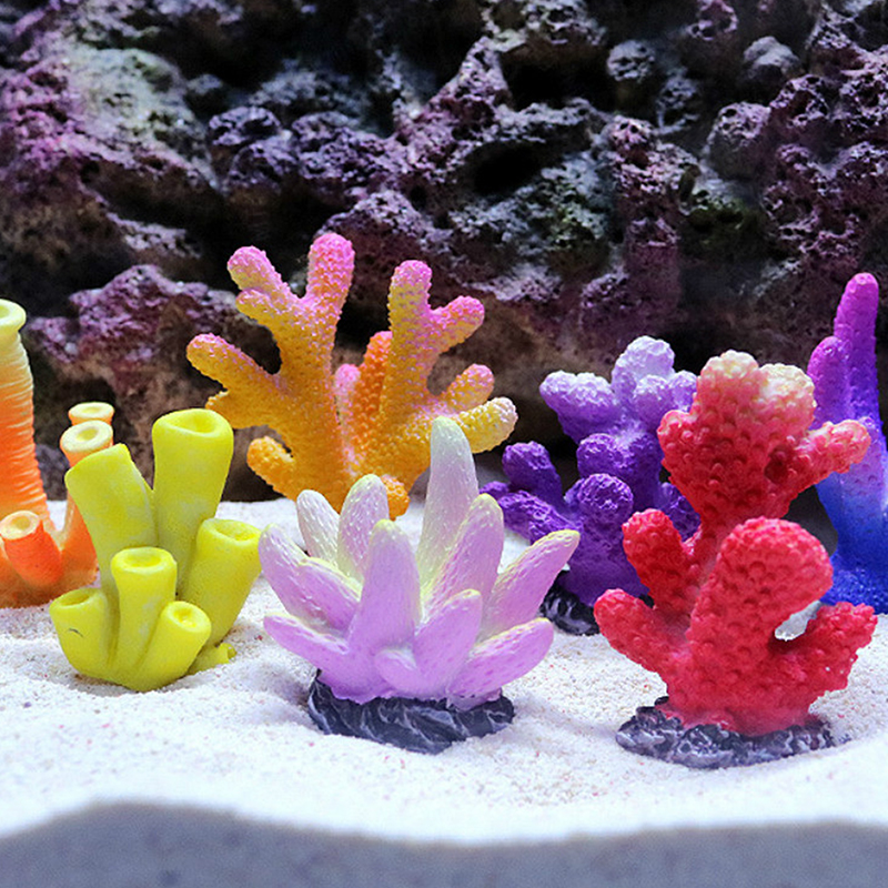 Decoración de pecera de Coral Artificial, emulador de estrella de mar, paisaje de arrecife de resina, decoración de Acuario, artesanía, Decoración de mesa, 1 unidad