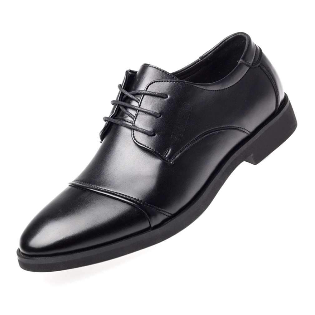 Scarpe da uomo Oxford Formale Moderna Scarpe in Pelle da Uomo Scarpe da Abito A Punta Business Oxfords Pelle Verniciata Lace-Ups Classiche Brogue Scarpe Da Sposa Ufficio Mocassini Formali, bianco, 39