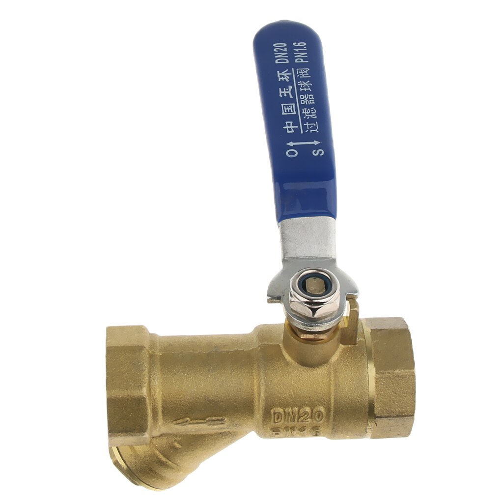 Effen Y Type Messing Zeef Filter Kogelkraan 3/4 Inch DN20 Vrouwelijke Draad Reparatie Accessoires Voor Water Olie