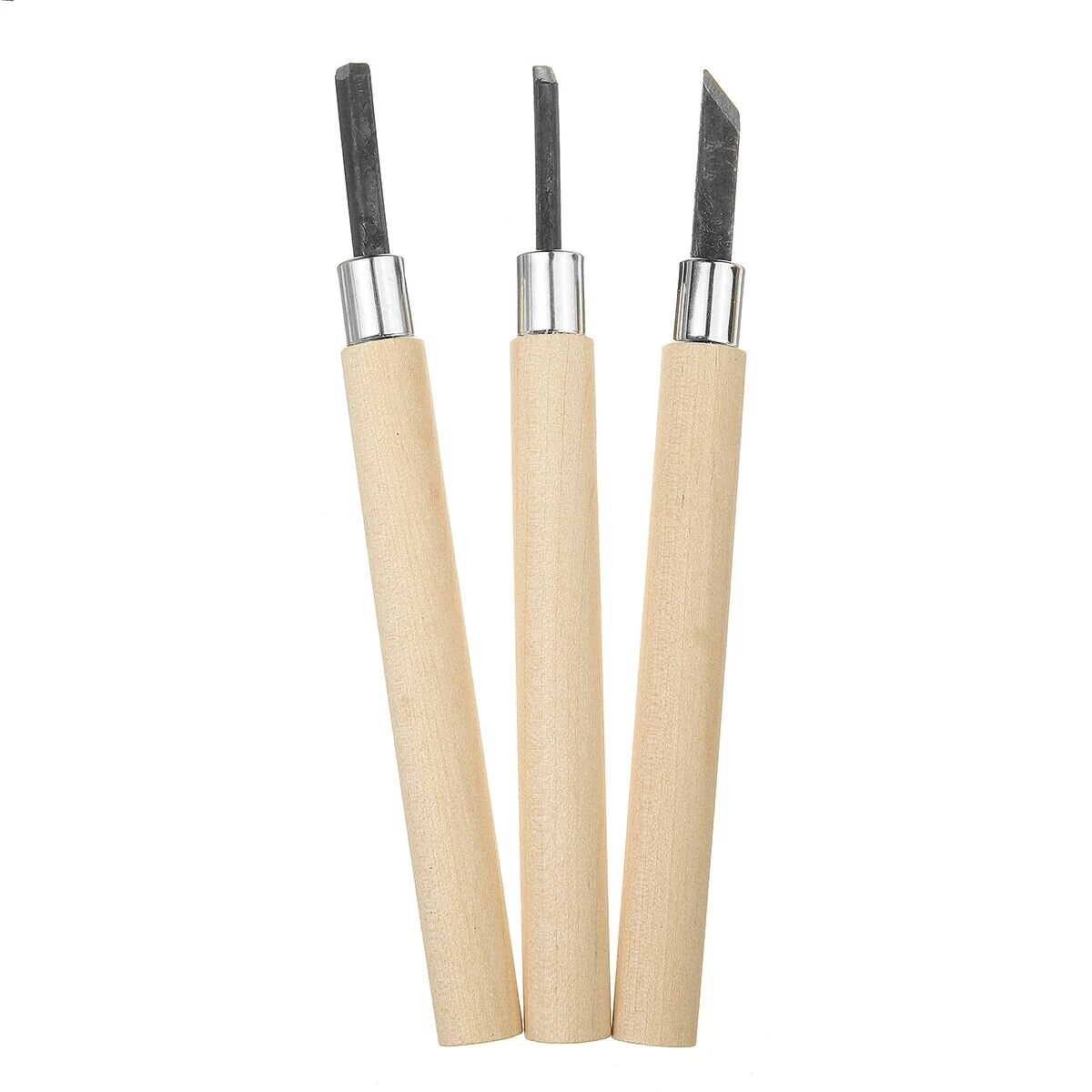 3/4/5/6/8Pcs Houtsnijwerk Tool Beitel Mes Set Houtsnijwerk Kit Houtsnede Craft carving Schrijnwerker Guts Hand Tool: 3Pcs
