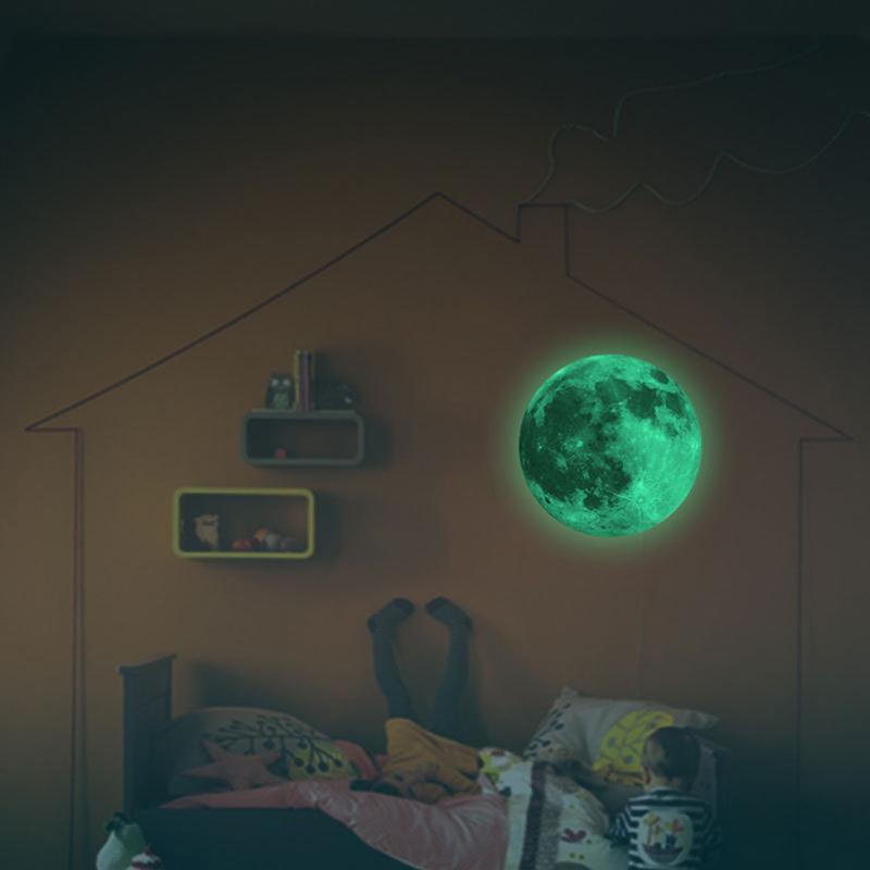 Glow Star Moon Wall Stickers Luminous Stickers Moon Glow in the Dark For Kid Room Decoration Pegatinas De Pared Mural Decals