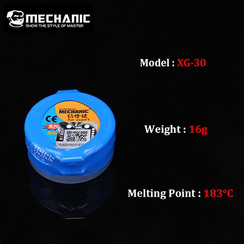 MECHANIC BGA Reballing Tin Paste XG-30 XG-40 Solder Paste Flux BGA Soldering Station Repair Tools: XG-30