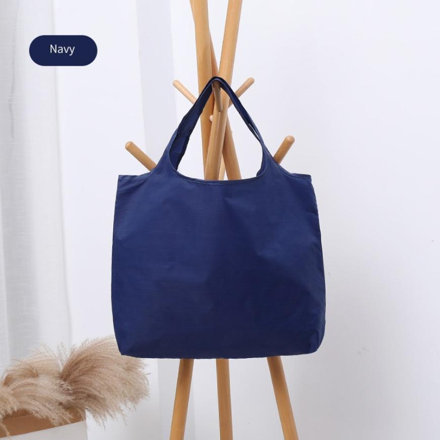 foldable Oxford waterproof cloth bag, supermarket shopping bag, environmental protection carrying bag, folding bag: Deep Blue
