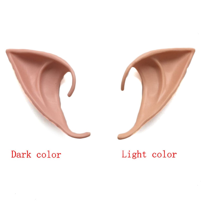 Látex suave punto mágico Ángel Hada elfo orejas Cosplay máscara Halloween mascarillas máscara Prosthetic Anime decoración suministros de
