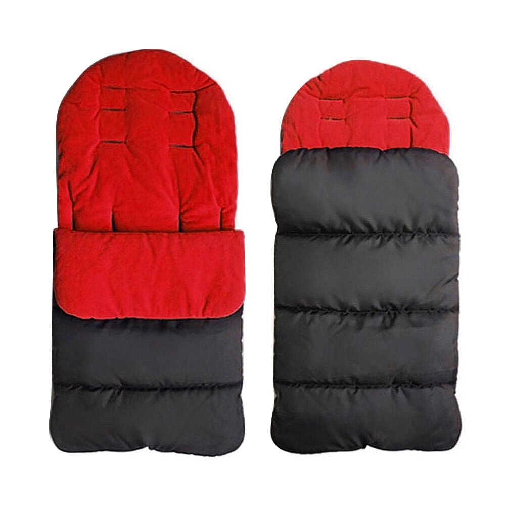 Bebé niño pequeño Universal Footmuff Cosy Toes delantal Liner Buggy cochecito de bebé almohadilla de algodón Universal cubierta de pie accesorios suavemente: Red