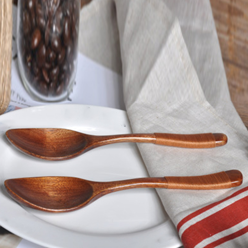 BlauKe® Set di Utensili da Cucina in Legno di Bamboo - Kit