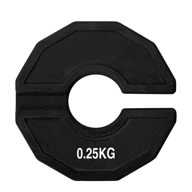 Gym Micro-Plates Dumbbell Fractional Weight Plate Rubber Fractional Weight Plates Add-On Change Black: Light Grey