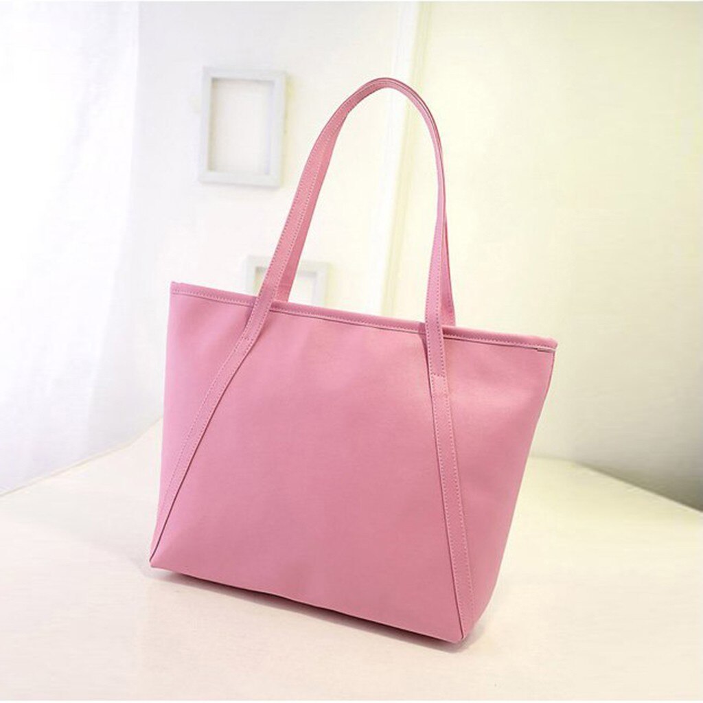 #35 Sac à Main femmes solide Simple haute capacité Sac à Main messager fourre-tout sacoche sacs à bandoulière Sac De Plage Sac Main Femme: E