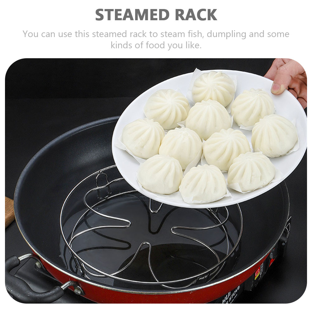 Stainless Steel Steaming Rack Heat Resistant Pot Rack Steam Rack Stand Home Supplies