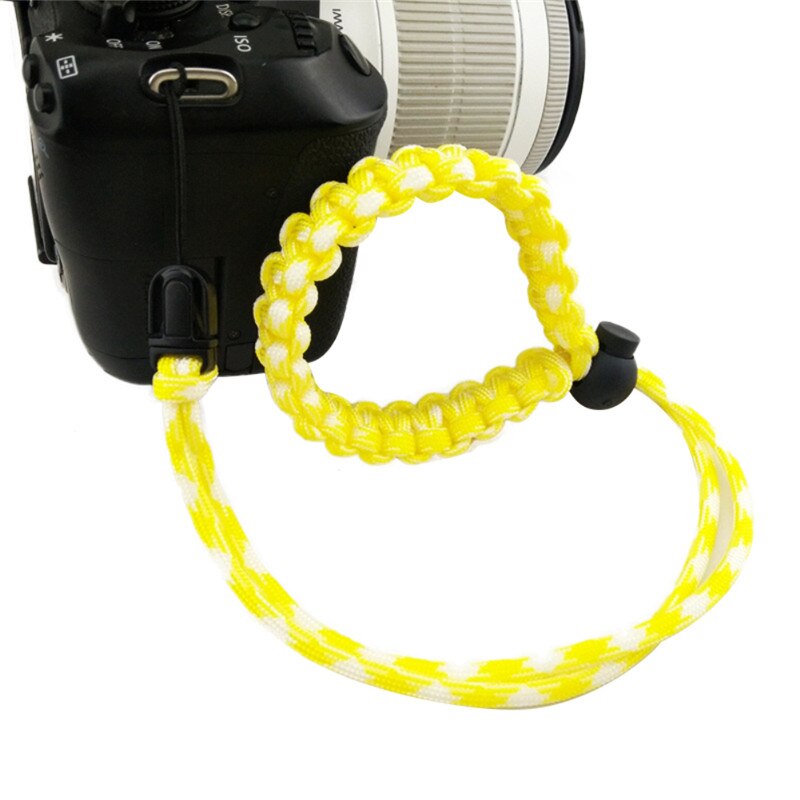 Kamera håndledsrem håndlavet quick release plade til canon nikon pentax slr dslr kameraer håndledsbånd: 2