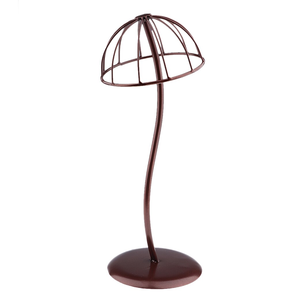 Support de chapeau en métal robuste et autoportant, présentoir de rangement de bonnet, de boule de fil, de perruque, pour la maison, Salon, boutique: L