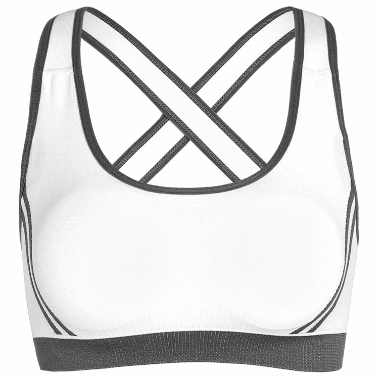 Vrouwen Draadloze Moving Comfort Sportbeha: L / White