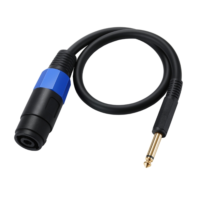 1/4 ts hann til speakon hunn høyttalerkabel speakon  to 6.35mm mono adapter 6.5mm hann 1/4 " til speakon-kabel