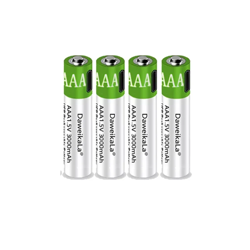 Usb Oplaadbare Lithium-Ion Batterij Met Een Snelle Oplaadcapaciteit Van 3000Mah, 1.5Vaaa Lithium-Ion Batterij, En Voor Speelgoed Toetsenbord
