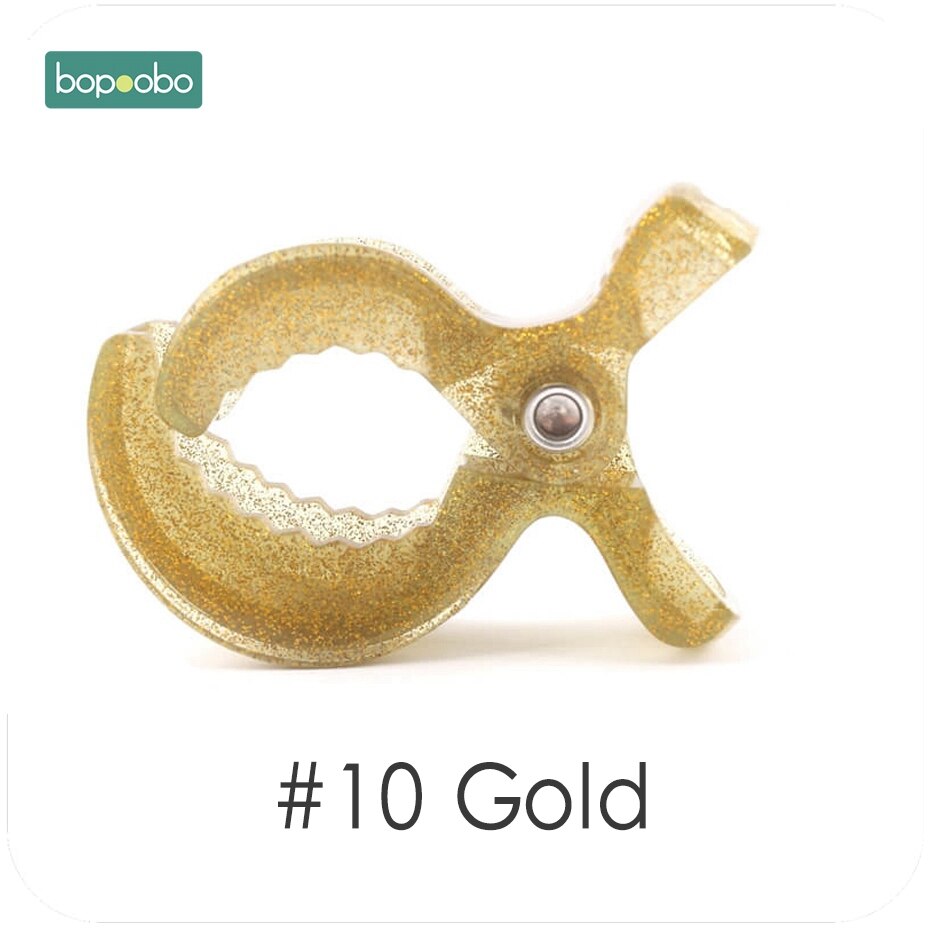 Bopoobo 6pc baby lek gymtillbehör färgglada bilbarnstol leksakslampa barnvagn barnvagn pinnar till krok täcka filt klämmor baby bitring: Guld barnvagn cip