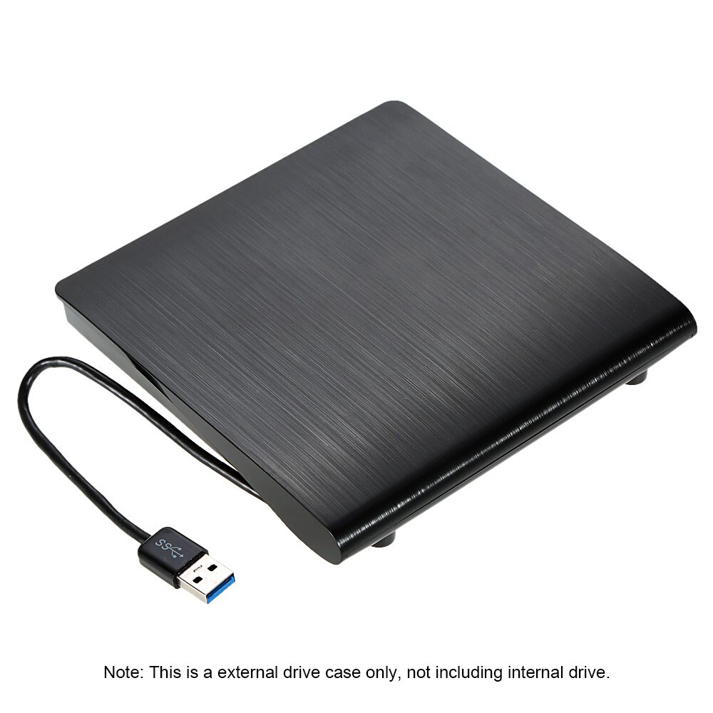 Caja de unidad de disco óptico externo para PC, portátil, USB 3,0, SATA, 9,5mm, ultradelgada