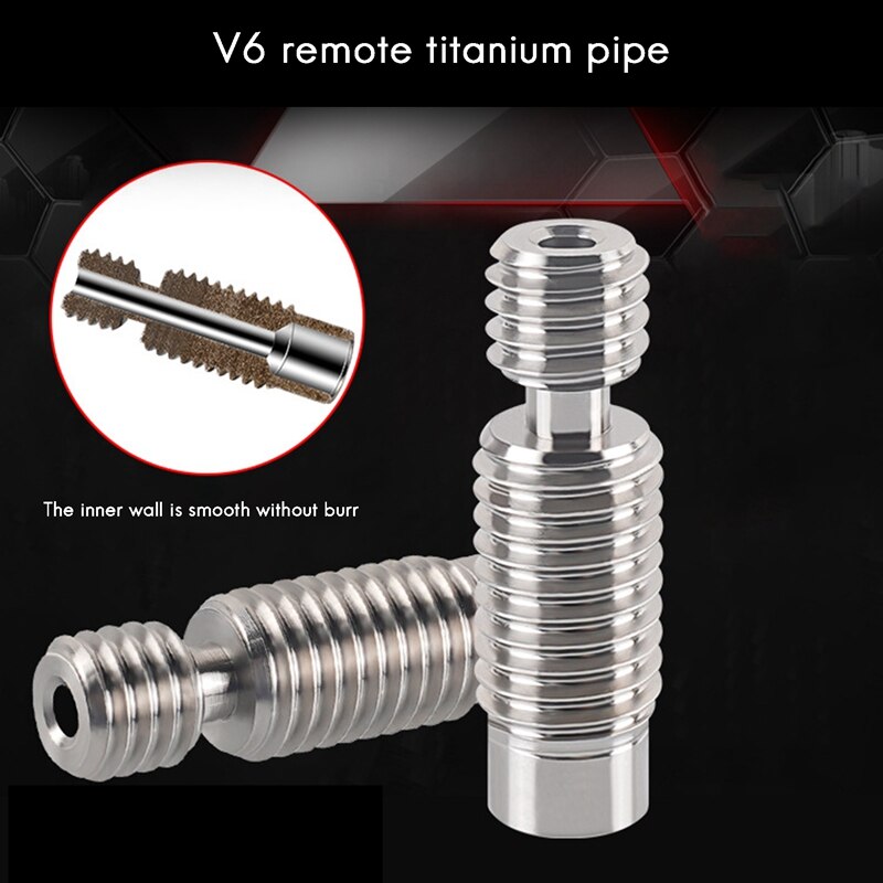 Suitable for 3D Printer Accessories 1.75mm Full Metal V6 Remote TC4 Titanium Alloy Hose