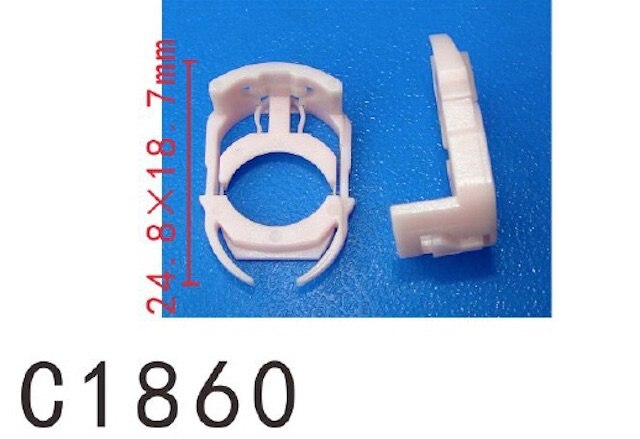 10pcs auto plastic fasteners Fuel Line clips Retainer for Ford Pipe Guide 7L3Z-9S317-B 7L3Z9S317B