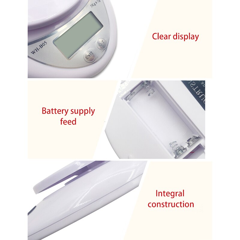 5Kg/1G Draagbare Digitale Weegschaal Led Elektronische Weegschalen Postal Voedsel Balans Meten Gewicht Keuken Led Elektronische Weegschalen