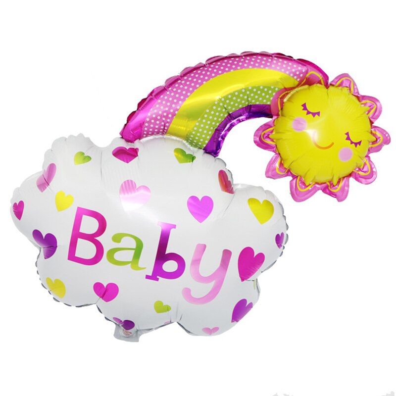 1Pcs Cartoon Lachend Cloud Folie Ballonnen Mooie Regenboog Bloem Verjaardagsfeestje Decoratie Fairy Baby Shower Kids Speelgoed Helium Decor: 2