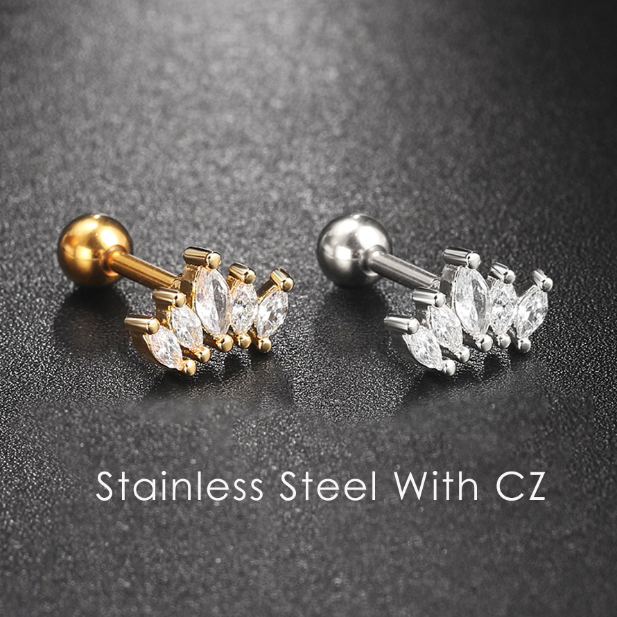 Helix Daith-Boucles d'Oreilles pour Femme, Piercing, Tragus, Lobe, Orbital, Segment de Confrontement, ClUNICEF, Septum, Anneau avec JOCartilage, Bijoux, 1 Pièce
