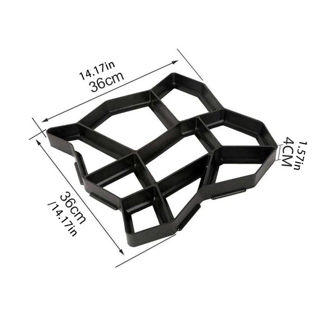 Diy Tuin Cement Beton Mallen Bestrating Tuin Track Bestrating Platen Mold Floor Road Stone Path Baksteen Beton Mal Plastic