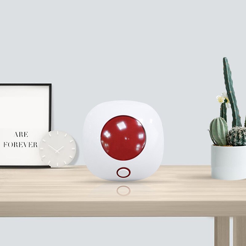 Tuya-sirena estroboscópica Wifi, sistema de alarma antirrobo de seguridad para el hogar, 433MHz, sirena de sonido y luz inalámbrica, compatible con Alexa y Google Home