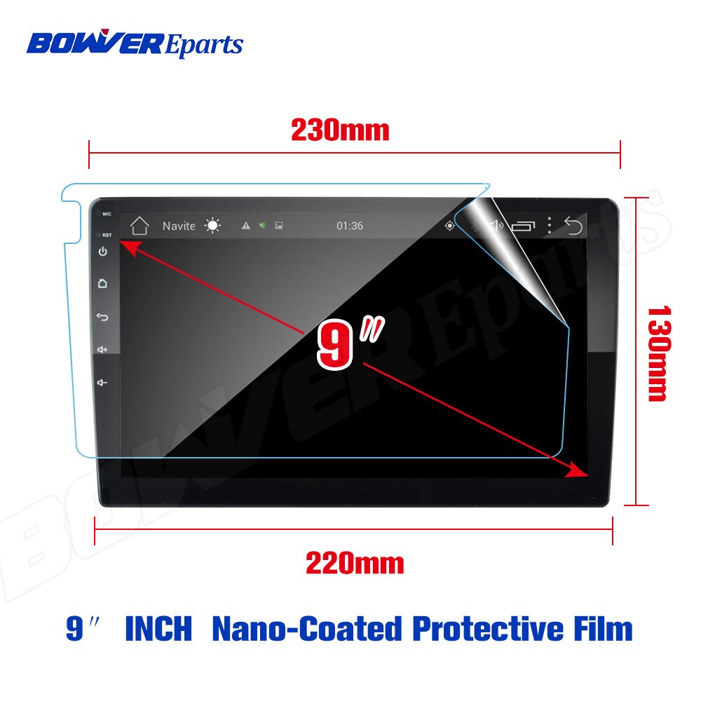 Zachte Nano-Coated Screen Beschermende Film (Geen Gehard Glas) voor Teyes CC2 10.1 9 Inch Gps Auto Radio Multimedia Speler Navigatie