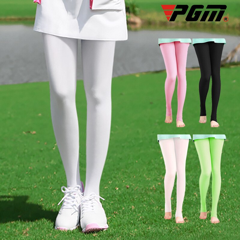PGM Golf Frauen Elastische Leggings Strumpf Sonnencreme Eis Seide Panty-Schlauch Golf Hosen Ich bin Freien Anti-Uv Dünne Glatte Lange Bein socken
