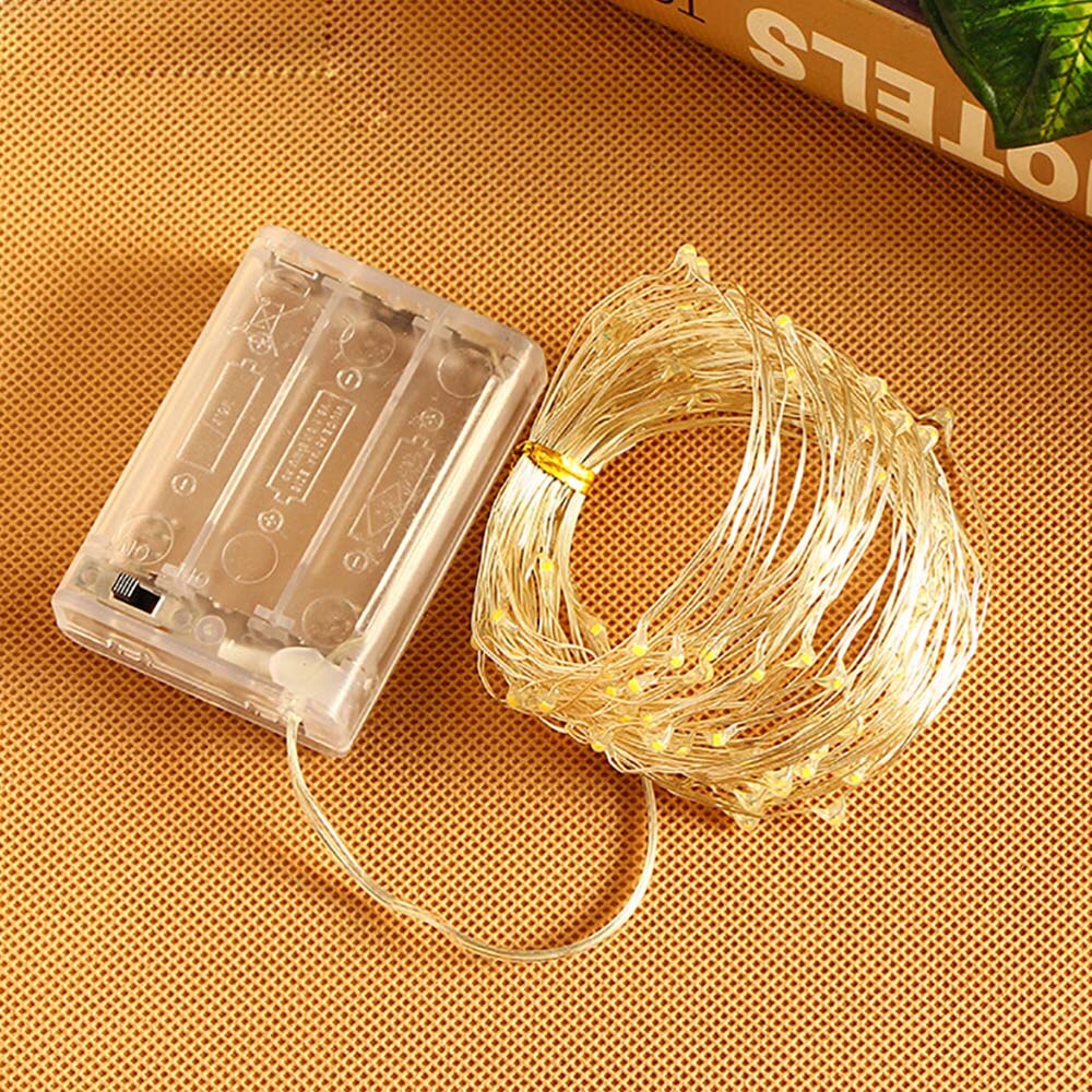 Fairy String Lights 8 Modes 10M LED Light Outdoor lamps Christmas Wedding Control Waterproof Copper Wire Twinkle