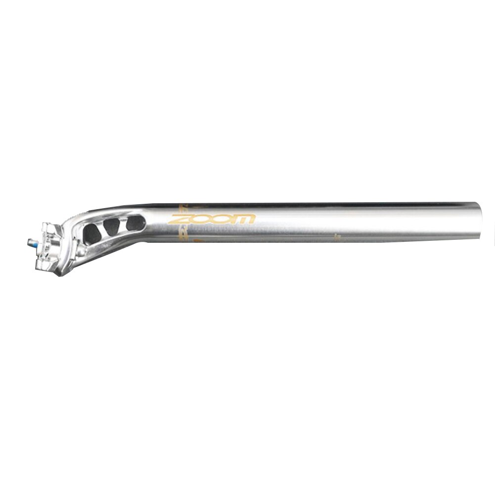 ZOOM tubo para asiento de bicicleta, poste para asiento de montaña, tubo hueco para poste de asiento de 3 orificios: Silver