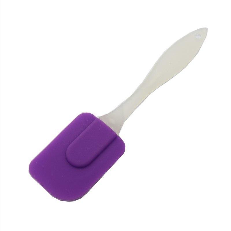 18cm Silicone Spatula Detachable Cake Baking Tool Cream Spatula Small Silicone Spatula Cake Bread Butter Baking Tools: random  color
