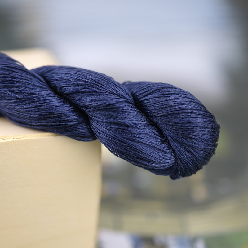 1pcs/400m silk embroidery thread / 100% silk thread /hand embroidery embroider cross stitch/ phthalo blue/8 pure colors: 7