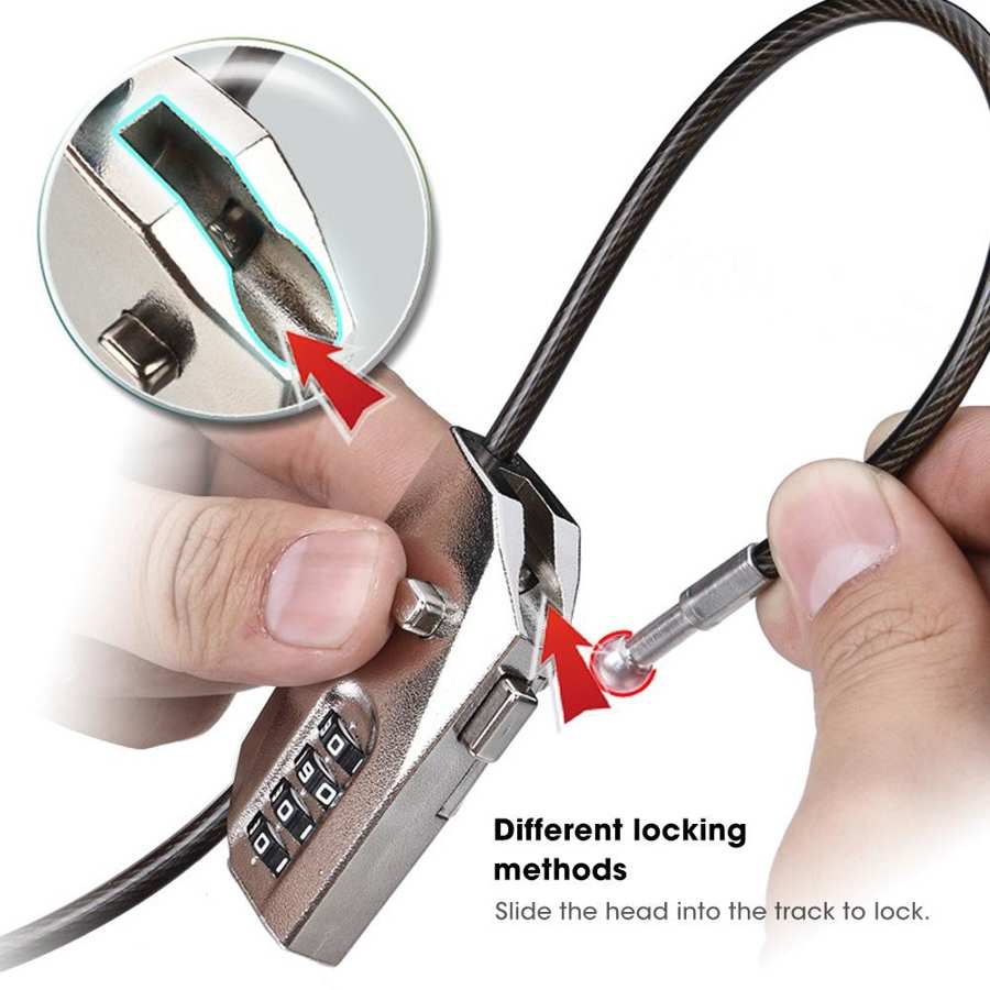 smart lock Security Lock Retractable Wire Rope Password Padlock for Luggage Baby Carriage Bicycle anti theft lock