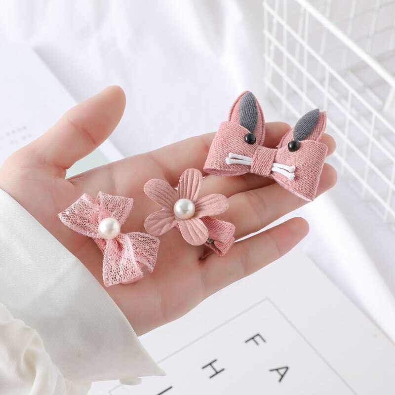 Conjunto de accesorios para el cabello para niña, horquillas para el pelo con lazo de princesa para niña, pasadores para el pelo de Color caramelo, 1 juego