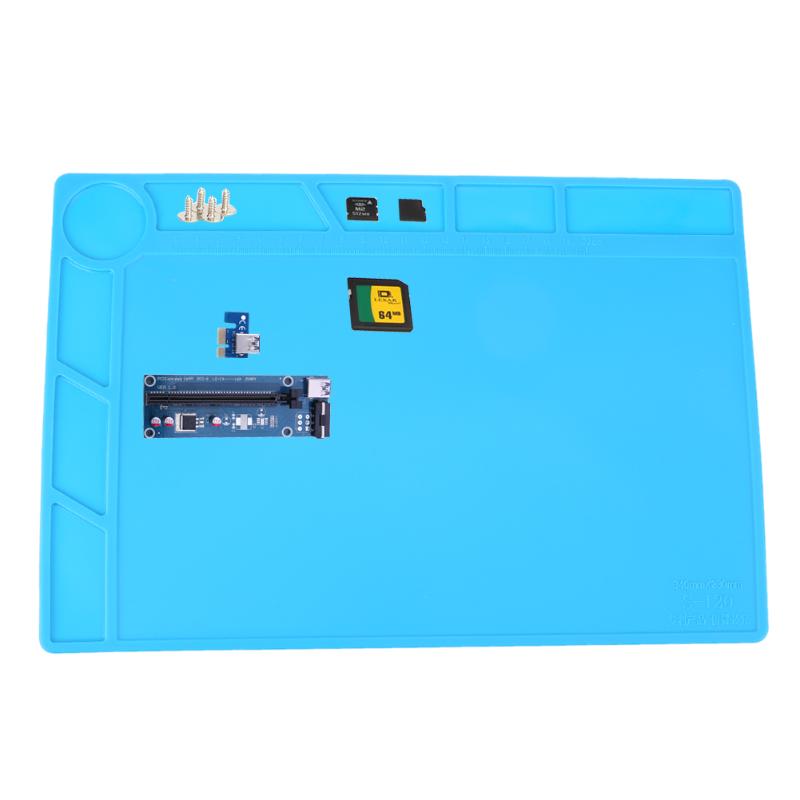 Warmte Isolatie Siliconen Pad Bureau Mat Onderhoud Bureau Platform Voor BGA Solderen Reparatie Station Met Magnetische Sectie