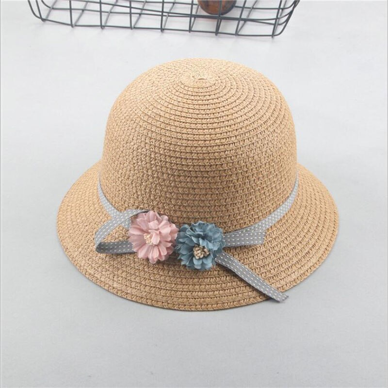 SUOGRY Summer Women's Beach Sun Cap Stylish Straw Hat For Women Protection UV Flowers Straw Hats Girls