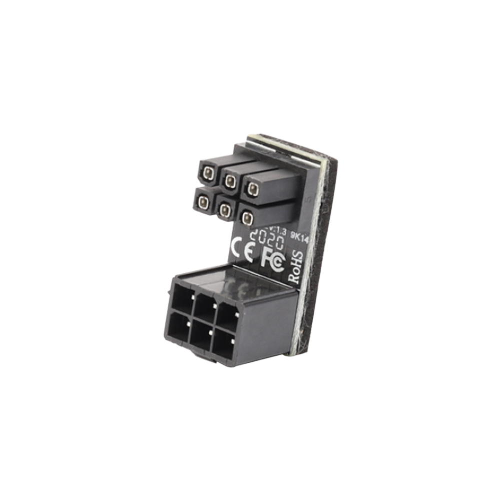ATX 6 8 Pin Female to Male 180 Degree Angled Adapter Interface Direction Changer Computer Connectors for Desktops Graphics Card