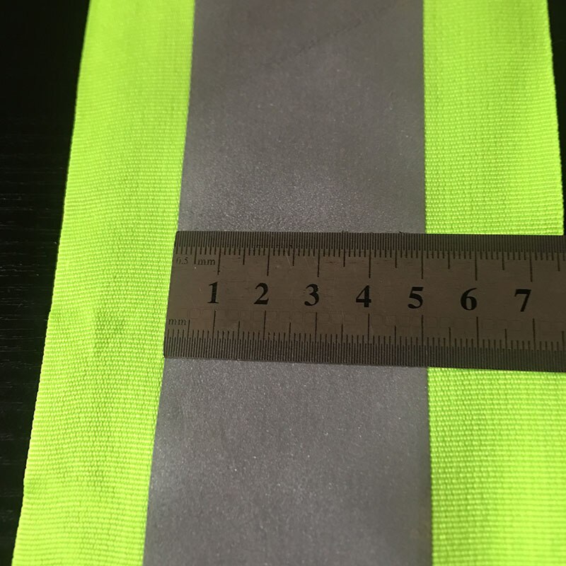 5m x 10cm Reflective Fabric Strip for Safety Clothes Sewing Warning Tape Reflective Cloth Material for Bags Hats Accessories