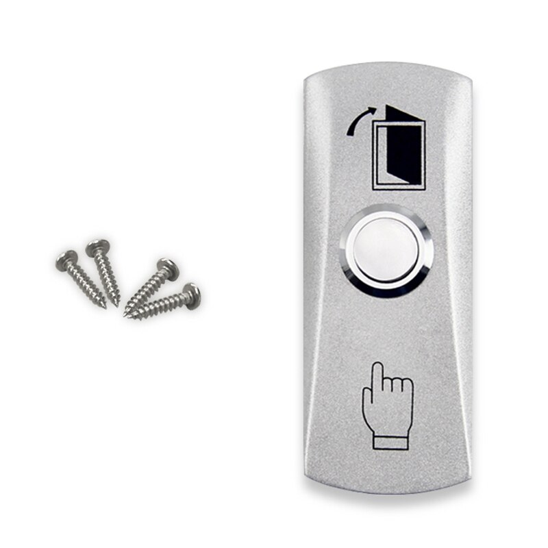 Metal Zinc alloy door exit button Home Switch Panel Release Push Button For Access Control System Accessories Electronic Lock