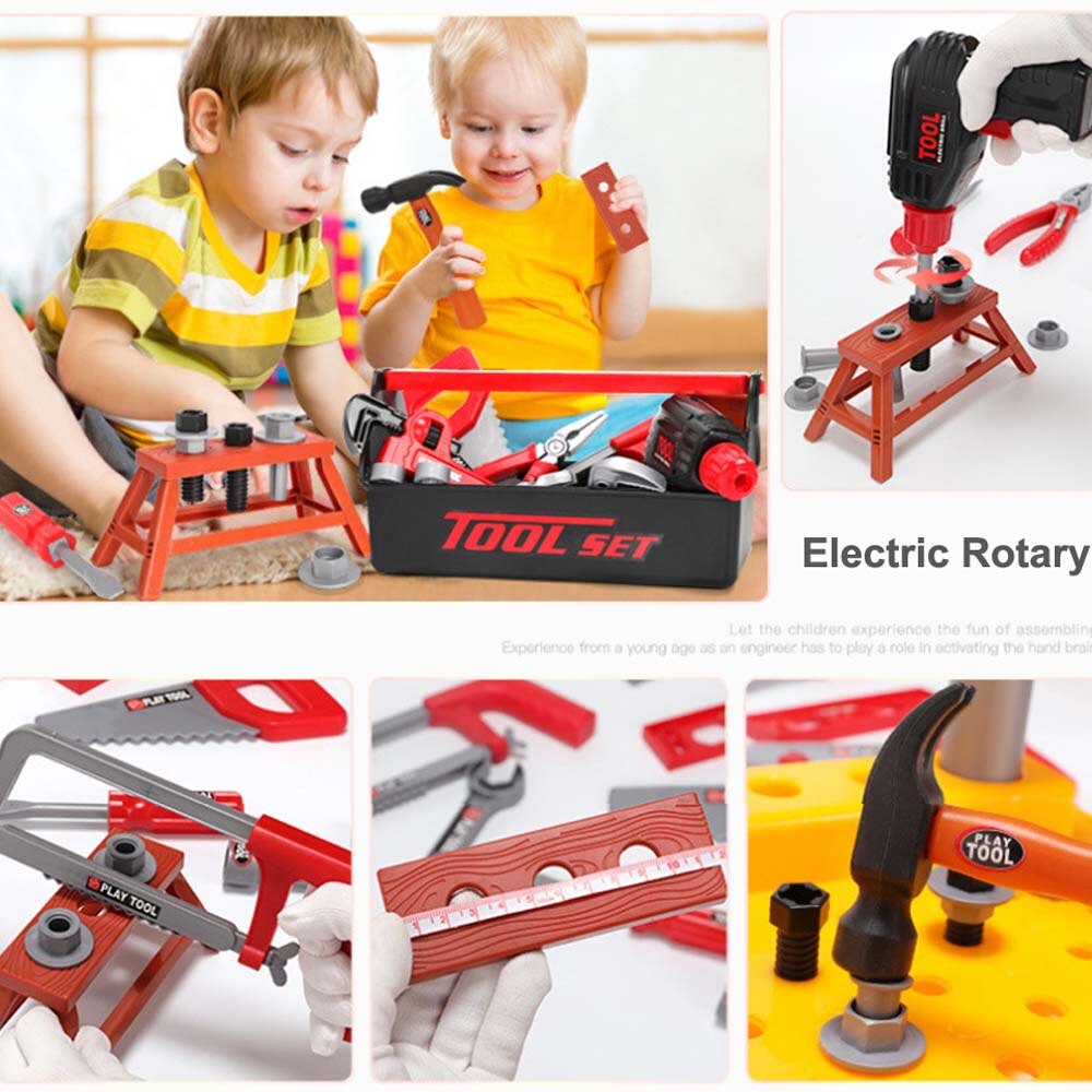 21-54 stücke Garten Werkzeug Spielzeug freundlicher vorgeben Spielen Werkzeugkasten einstellen Simulation Bohrer Schraubendreher Reparatur Werkzeug Bausatz Haus Spielen spielzeug