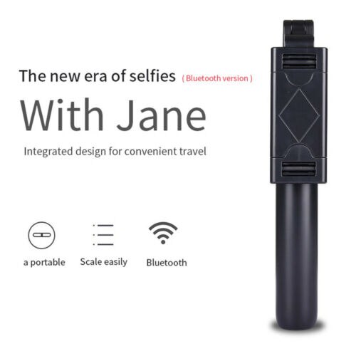 Langer, ausziehbarer selfie-stick mit stativ, fernbedienung und bluetooth-verbindung, passend für alle gängigen smartphones, praktischer, faltbarer selfie-stick.
