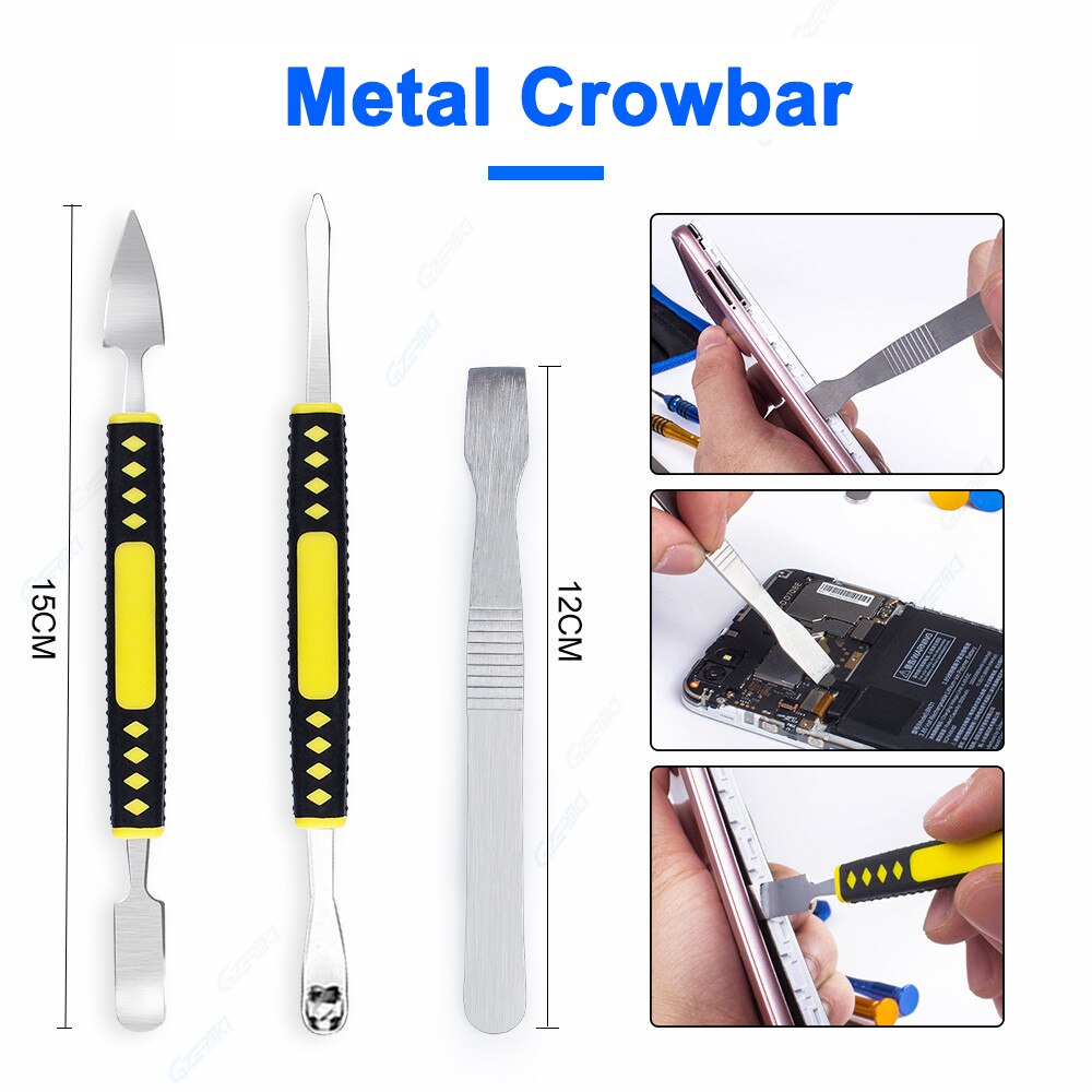 17 in 1 Pry Opening Repair Tools Sets With Portable Bag Screwdriver Kit For Apple iPad Pro Air Tablet PC Phone Repair Tools Kit