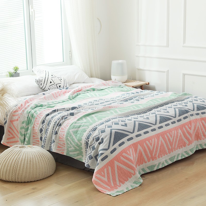 Narzuty pikowane lato moda styl bawełna gaza rzuć koce na pościel kołdra na narzuta na sofę 200*230cm: 100x150cm / Ciemnoszary