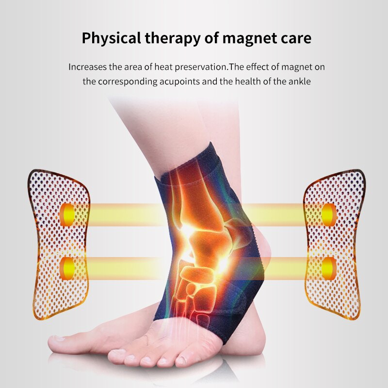 1Pair Self-heating Tourmaline Far Infrared Ray Magnetic Therapy Ankle ...