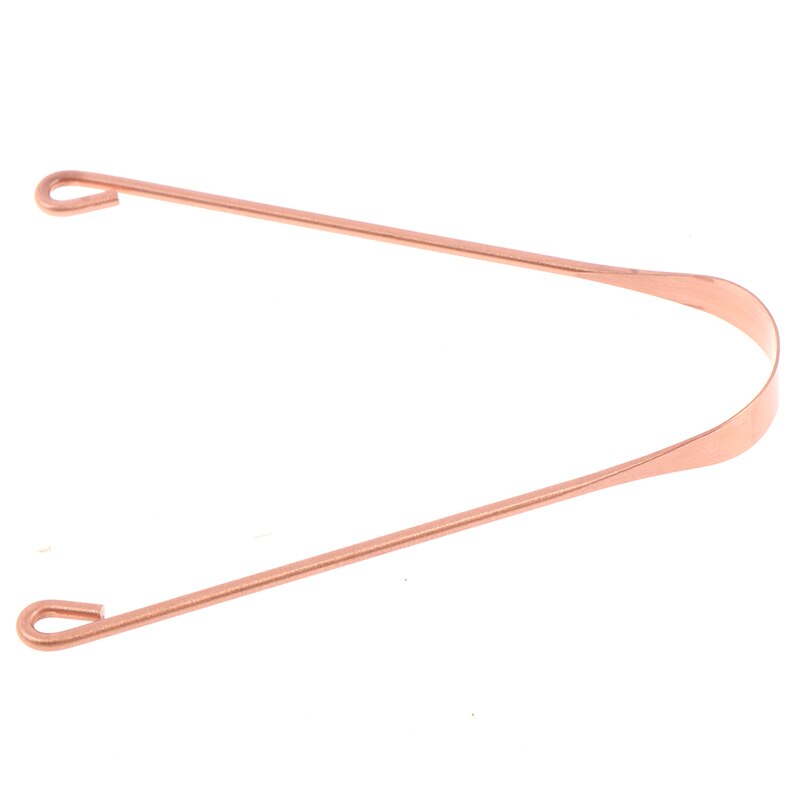 1PC Red Copper Tongue Scraper Cleaner Scraper Men Women Soft Silicone Toothbrush Dental Oral Care Hygiene Health Care Tool