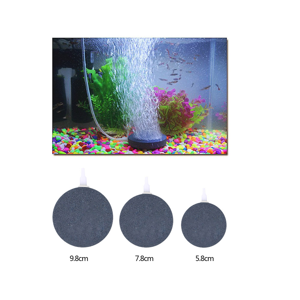 Durable Air Bubble Stone Aerator for Fish Tank Aquarium Round Oxygen Increase Sand Plate Aquarium Accessory