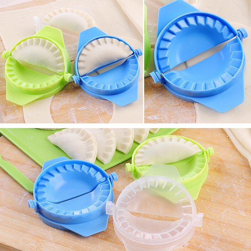 Plastic Dumpling Molds Chinese Food Jiaozi Maker Dough Press Dumpling Pie Ravioli Hand Mould Kitchen Kitchen Tools 9z