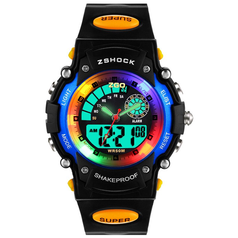 zgo Lederband Armbanduhr Schüler lässig Quarzuhr Für Mädchen Junge. Relogios SchöNe Karikatur Uhr Uhren: Blau mit Kasten